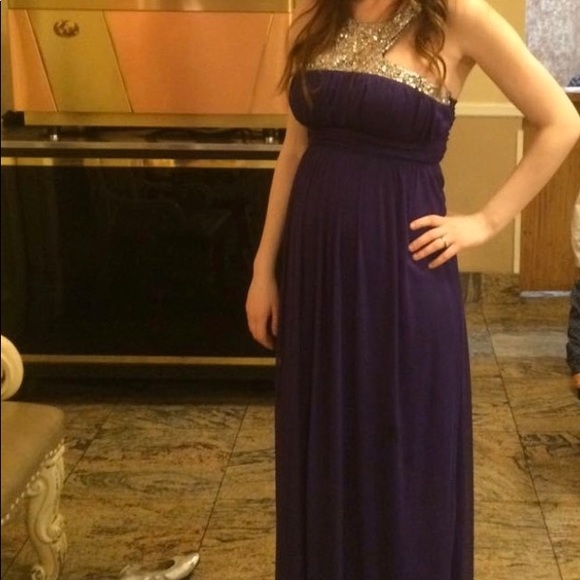 Purple ring stone dress - Picture 4 of 4